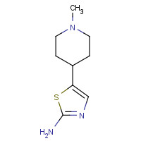 1453212-71-9 5-(1-methylpiperidin-4-yl)-1,3-thiazol-2-amine chemical structure