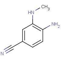 64910-49-2 4-amino-3-(methylamino)benzonitrile chemical structure