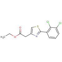 78782-93-1 ethyl 2-[2-(2,3-dichlorophenyl)-1,3-thiazol-4-yl]acetate chemical structure