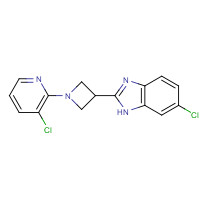 1350355-14-4 6-chloro-2-[1-(3-chloropyridin-2-yl)azetidin-3-yl]-1H-benzimidazole chemical structure