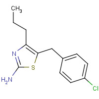1200399-17-2 5-[(4-chlorophenyl)methyl]-4-propyl-1,3-thiazol-2-amine chemical structure