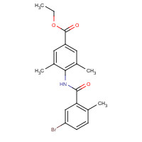 1529761-04-3 ethyl 4-[(5-bromo-2-methylbenzoyl)amino]-3,5-dimethylbenzoate chemical structure