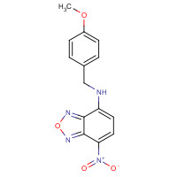 33984-50-8 N-[(4-methoxyphenyl)methyl]-4-nitro-2,1,3-benzoxadiazol-7-amine chemical structure