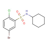 903595-97-1 5-bromo-2-chloro-N-cyclohexylbenzenesulfonamide chemical structure