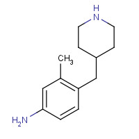 1160623-69-7 3-methyl-4-(piperidin-4-ylmethyl)aniline chemical structure