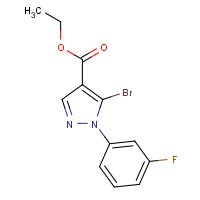 1245227-17-1 ethyl 5-bromo-1-(3-fluorophenyl)pyrazole-4-carboxylate chemical structure
