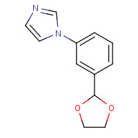 151055-85-5 1-[3-(1,3-dioxolan-2-yl)phenyl]imidazole chemical structure