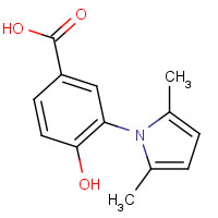 340315-24-4 3-(2,5-dimethylpyrrol-1-yl)-4-hydroxybenzoic acid chemical structure
