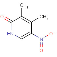 65169-34-8 3,4-dimethyl-5-nitro-1H-pyridin-2-one chemical structure