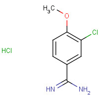 126007-98-5 3-chloro-4-methoxybenzenecarboximidamide;hydrochloride chemical structure