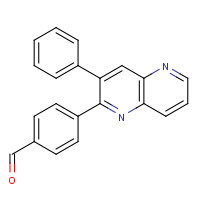 867353-51-3 4-(3-phenyl-1,5-naphthyridin-2-yl)benzaldehyde chemical structure