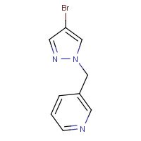 850349-24-5 3-[(4-bromopyrazol-1-yl)methyl]pyridine chemical structure