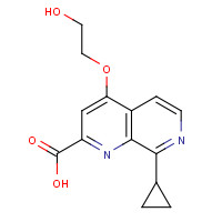 921760-83-0 8-cyclopropyl-4-(2-hydroxyethoxy)-1,7-naphthyridine-2-carboxylic acid chemical structure
