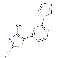 1163706-75-9 5-(6-imidazol-1-ylpyridin-2-yl)-4-methyl-1,3-thiazol-2-amine chemical structure