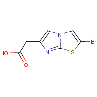 61984-81-4 2-(2-bromoimidazo[2,1-b][1,3]thiazol-6-yl)acetic acid chemical structure