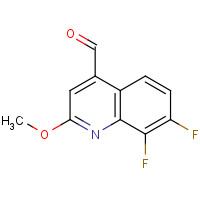 1125702-52-4 7,8-difluoro-2-methoxyquinoline-4-carbaldehyde chemical structure