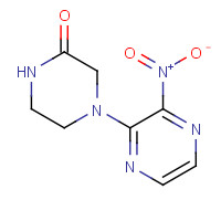 106797-96-0 4-(3-nitropyrazin-2-yl)piperazin-2-one chemical structure
