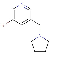 183608-59-5 3-bromo-5-(pyrrolidin-1-ylmethyl)pyridine chemical structure