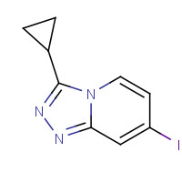 1057393-49-3 3-cyclopropyl-7-iodo-[1,2,4]triazolo[4,3-a]pyridine chemical structure