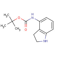 885270-03-1 tert-butyl N-(2,3-dihydro-1H-indol-4-yl)carbamate chemical structure