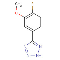 1092657-05-0 5-(4-fluoro-3-methoxyphenyl)-2H-tetrazole chemical structure