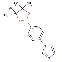 851199-70-7 1-[4-(4,4,5,5-tetramethyl-1,3,2-dioxaborolan-2-yl)phenyl]imidazole chemical structure