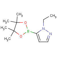 1007110-53-3 1-ethyl-5-(4,4,5,5-tetramethyl-1,3,2-dioxaborolan-2-yl)pyrazole chemical structure