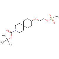 1246508-10-0 tert-butyl 9-(2-methylsulfonyloxyethoxy)-3-azaspiro[5.5]undecane-3-carboxylate chemical structure