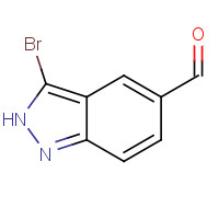 1086391-08-3 3-bromo-2H-indazole-5-carbaldehyde chemical structure