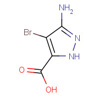 351990-74-4 3-amino-4-bromo-1H-pyrazole-5-carboxylic acid chemical structure