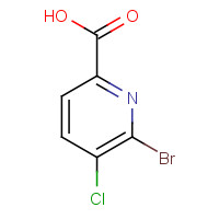 1214328-42-3 6-bromo-5-chloropyridine-2-carboxylic acid chemical structure
