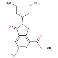 1109230-33-2 methyl 6-amino-2-heptan-4-yl-1-oxo-3H-isoindole-4-carboxylate chemical structure