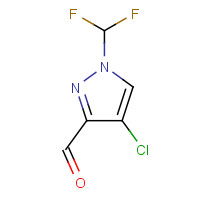 1357098-11-3 4-chloro-1-(difluoromethyl)pyrazole-3-carbaldehyde chemical structure
