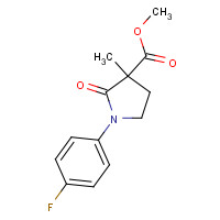 946505-21-1 methyl 1-(4-fluorophenyl)-3-methyl-2-oxopyrrolidine-3-carboxylate chemical structure