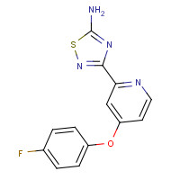 1179362-80-1 3-[4-(4-fluorophenoxy)pyridin-2-yl]-1,2,4-thiadiazol-5-amine chemical structure