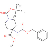 392331-67-8 1-O-tert-butyl 4-O-methyl 4-(phenylmethoxycarbonylamino)piperidine-1,4-dicarboxylate chemical structure