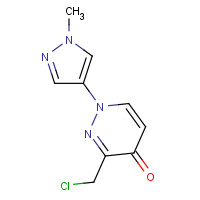 1314388-85-6 3-(chloromethyl)-1-(1-methylpyrazol-4-yl)pyridazin-4-one chemical structure