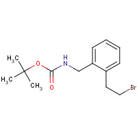 496917-86-3 tert-butyl N-[[2-(2-bromoethyl)phenyl]methyl]carbamate chemical structure
