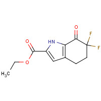 1433990-09-0 ethyl 6,6-difluoro-7-oxo-4,5-dihydro-1H-indole-2-carboxylate chemical structure