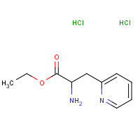 33560-87-1 ethyl 2-amino-3-pyridin-2-ylpropanoate;dihydrochloride chemical structure