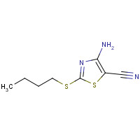 59972-67-7 4-amino-2-butylsulfanyl-1,3-thiazole-5-carbonitrile chemical structure