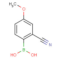 1233968-22-3 (2-cyano-4-methoxyphenyl)boronic acid chemical structure