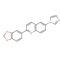 1201902-11-5 2-(1,3-benzodioxol-5-yl)-6-imidazol-1-ylquinoline chemical structure