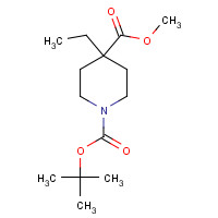 578021-55-3 1-O-tert-butyl 4-O-methyl 4-ethylpiperidine-1,4-dicarboxylate chemical structure