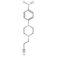 743449-17-4 3-[4-(4-nitrophenyl)piperazin-1-yl]propanenitrile chemical structure