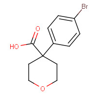 1152567-60-6 4-(4-bromophenyl)oxane-4-carboxylic acid chemical structure