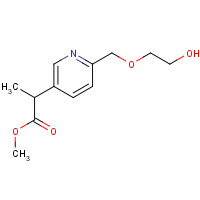 1419603-04-5 methyl 2-[6-(2-hydroxyethoxymethyl)pyridin-3-yl]propanoate chemical structure