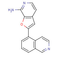 1326713-81-8 2-isoquinolin-5-ylfuro[2,3-c]pyridin-7-amine chemical structure