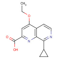 921761-02-6 8-cyclopropyl-4-ethoxy-1,7-naphthyridine-2-carboxylic acid chemical structure