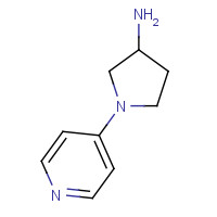 1181375-92-7 1-pyridin-4-ylpyrrolidin-3-amine chemical structure